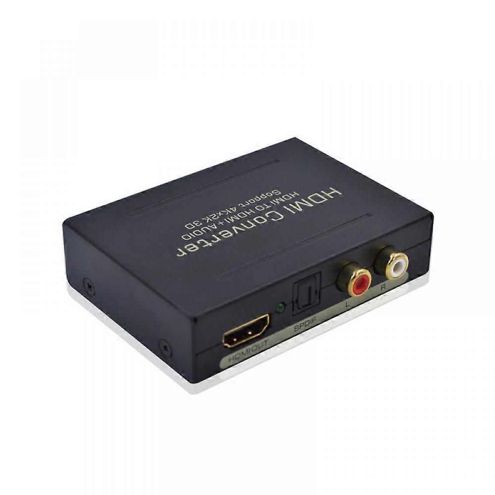 4k Hdmi To Hdmi Audio Splitter, Offers Seamless Audio And Video Transmission With 3 Audio Edid Settings, Supports Digital To Analog Conversion And