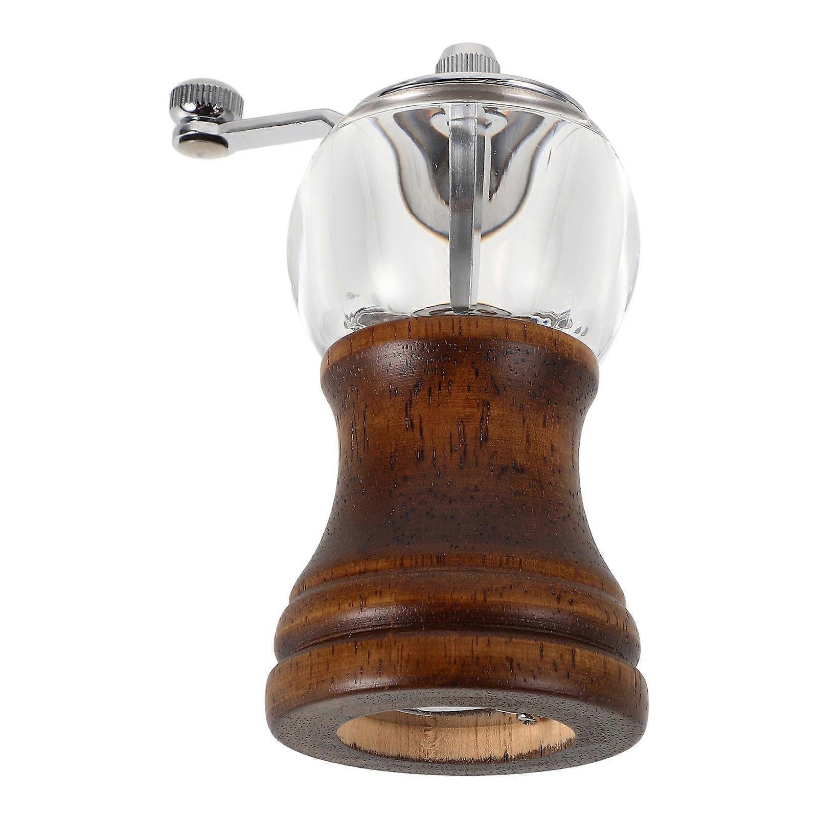Manual Pepper Mill with Crank Handle for Kitchen Grinding