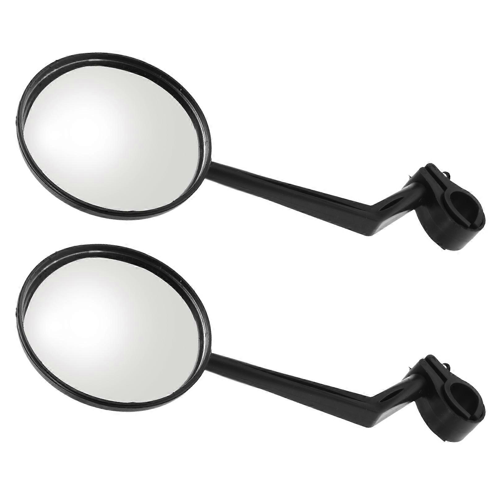 Rear View Mirror Replacement Bike Mirror Handlebar Mount for 2Pcs Safety