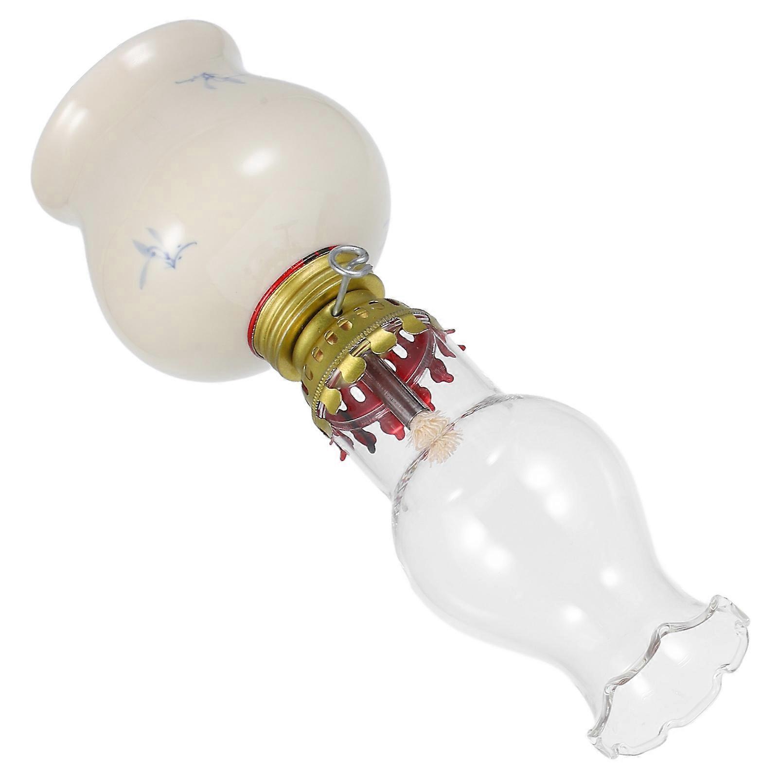 Rustic Ceramic Kerosene Oil Lamp for Outdoor Lighting Lantern