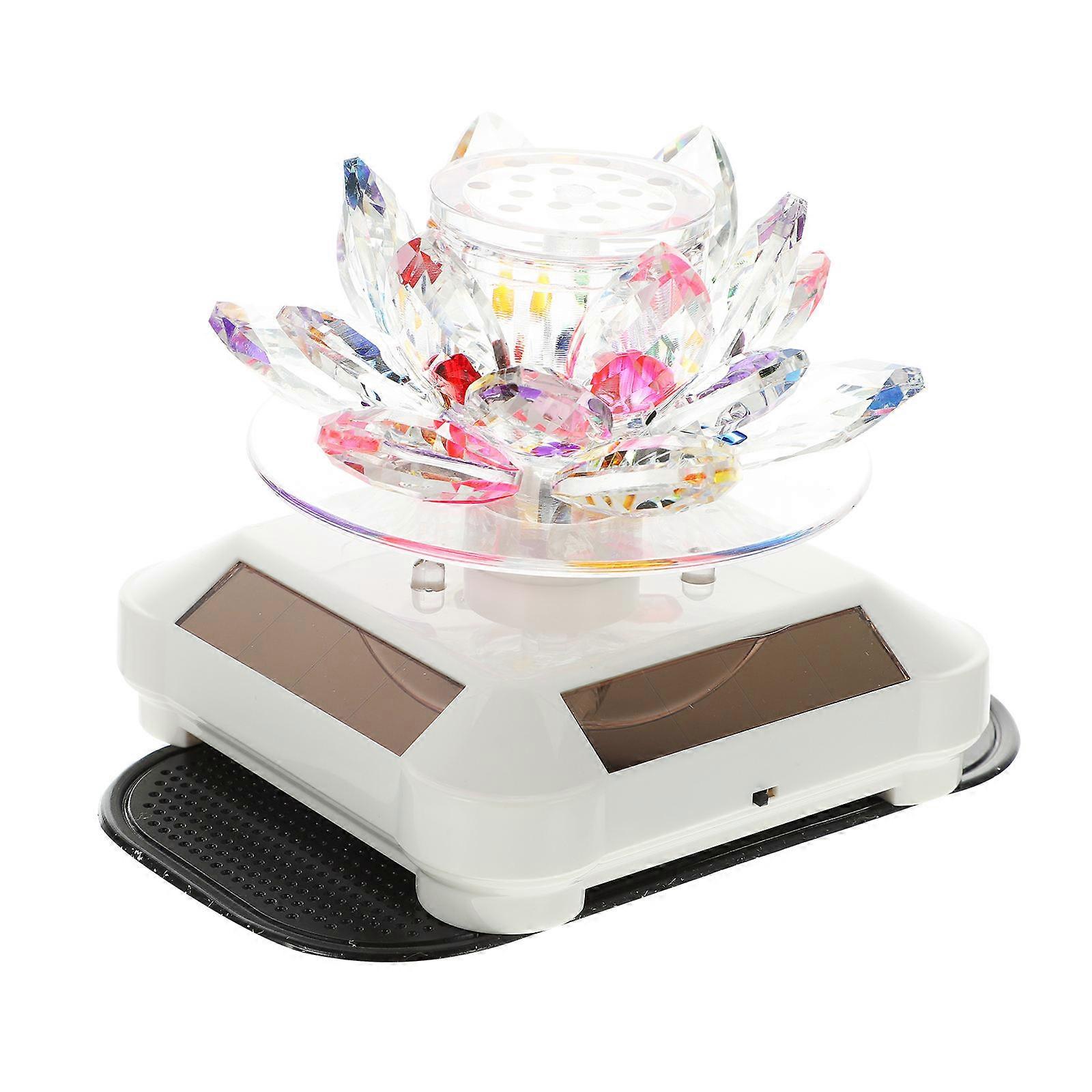 Car Aromatherapy Solar Lotus Decoration 3Pcs Pack