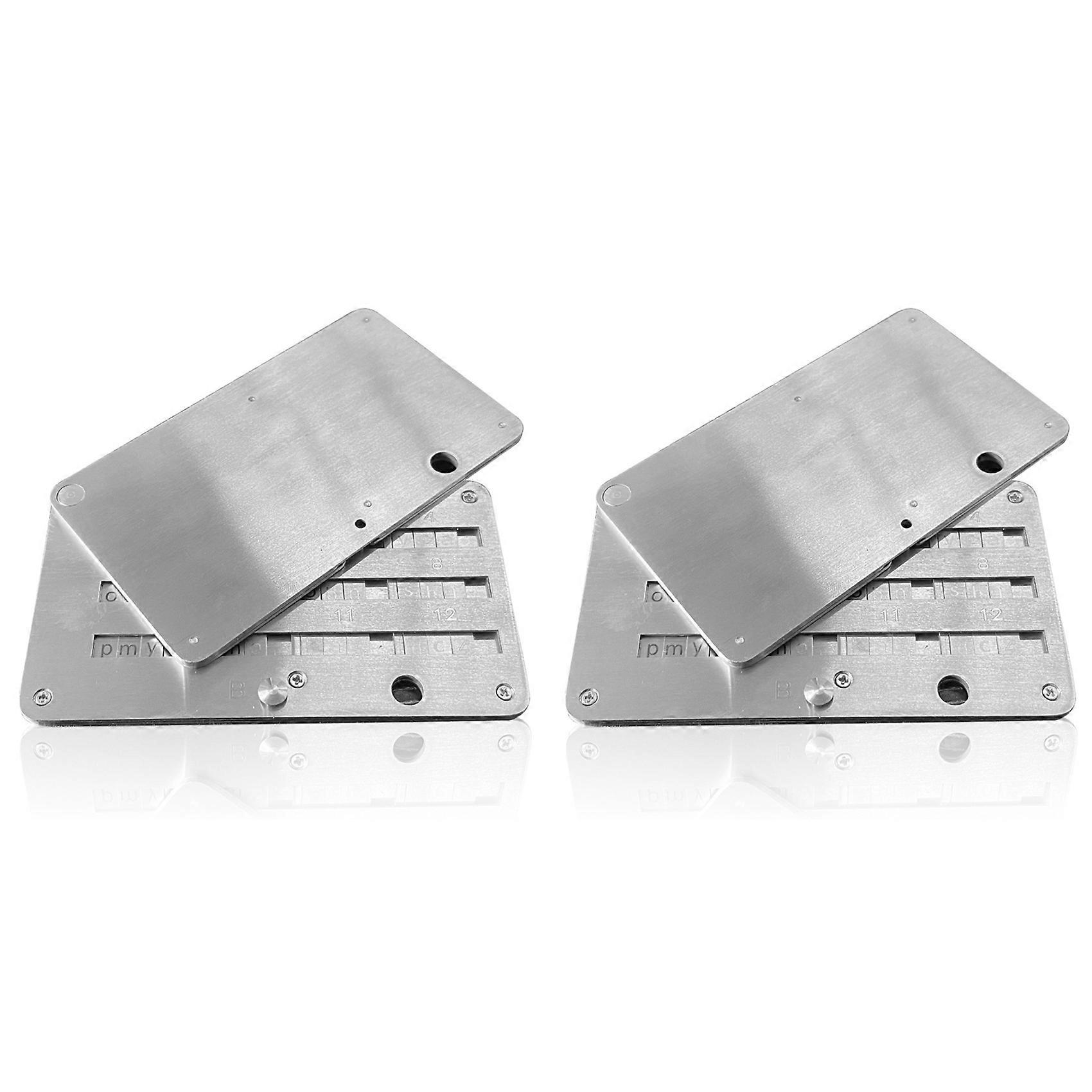 2X Plates Wallet Crypto Cryptocurrency Crypto Wallet for Bitcoin Hardware Cold Backup Mechanical Code Record Book