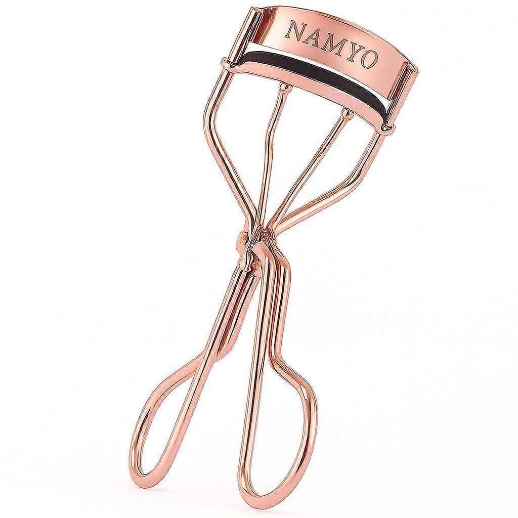 Rose Gold Eyelash Curler with Precision Curling and Extra Silicone Pads for All Eye Shapes