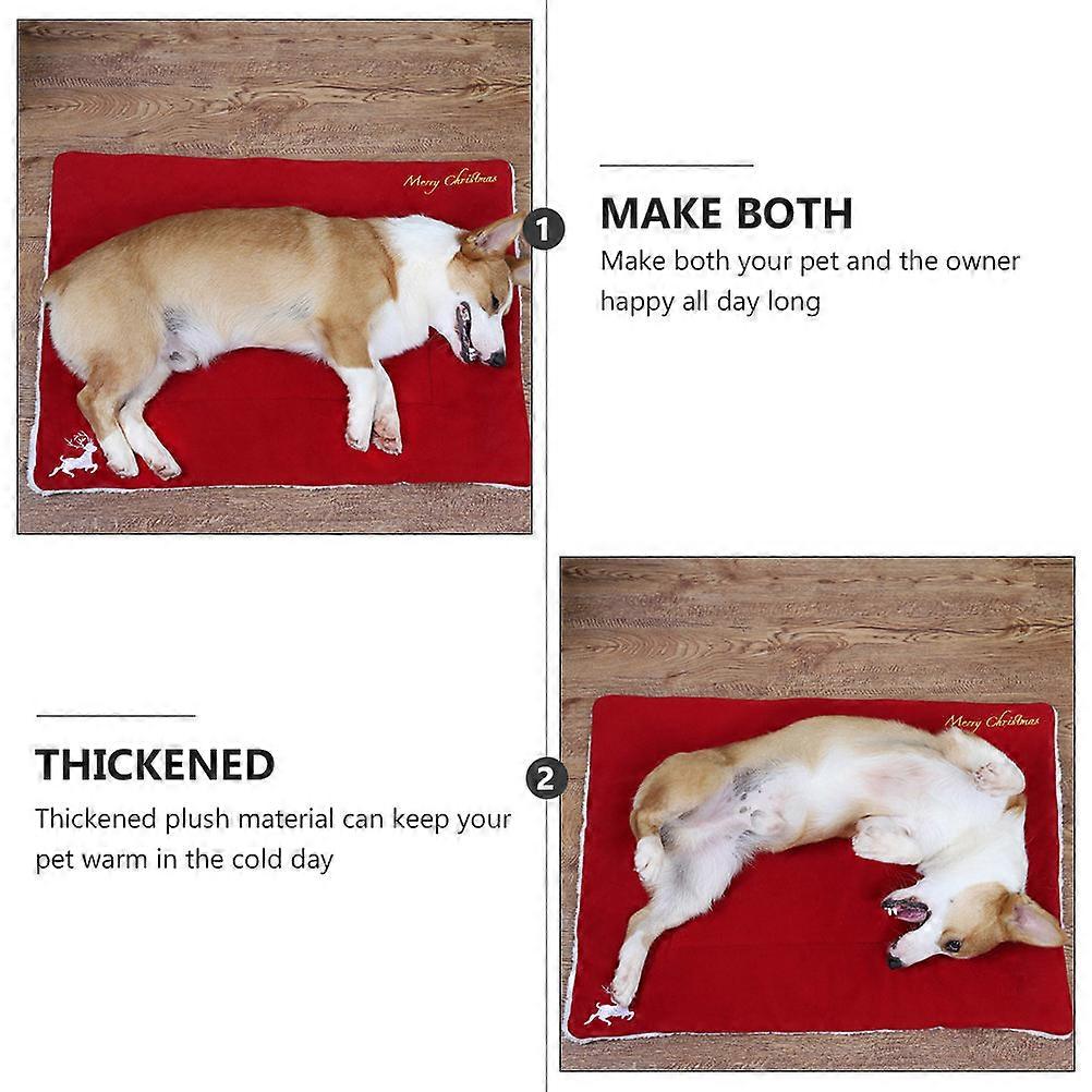 Thickened Pet Mat Plush Cushion Ensuring Warm Sleep for Pets