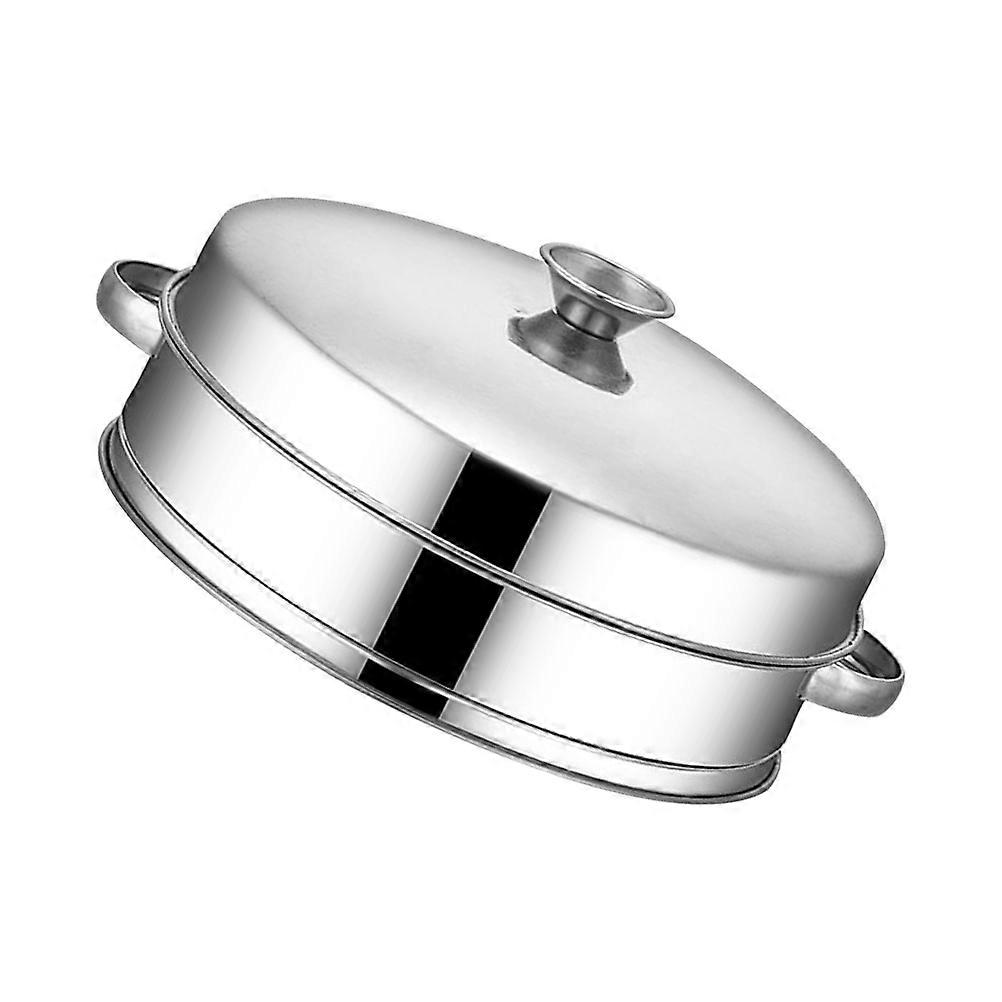 Steamer for Cooking Multipurpose Food Steamer with Lid 3Sets Silver