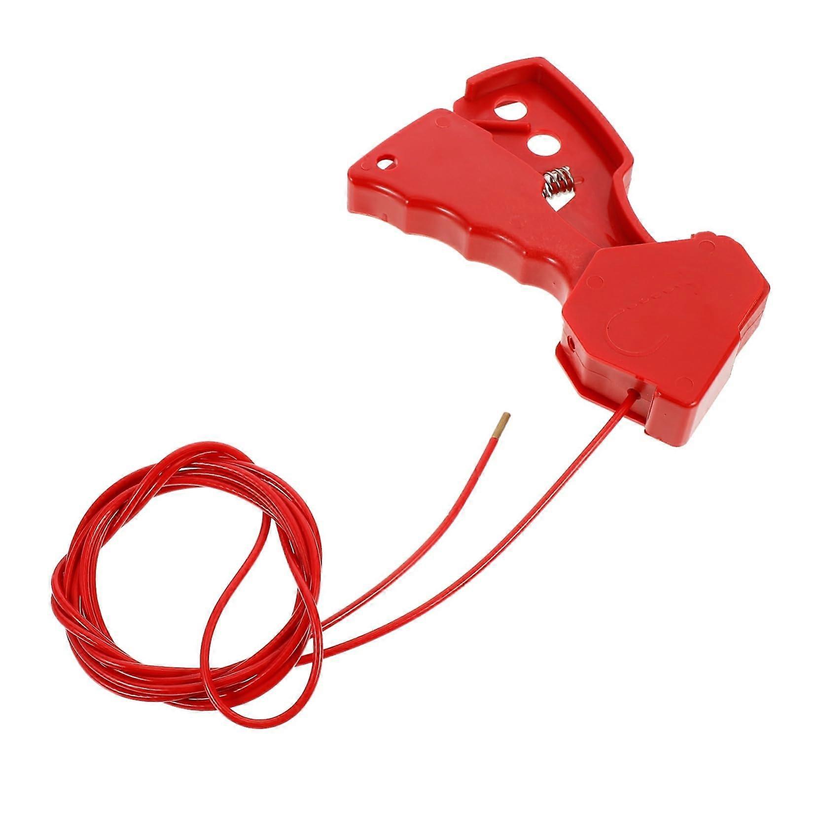 Adjustable Cable Nylon Coated Safety Cable Lock For Industrial Valves  Temperature Resistant Easy Installation Gate