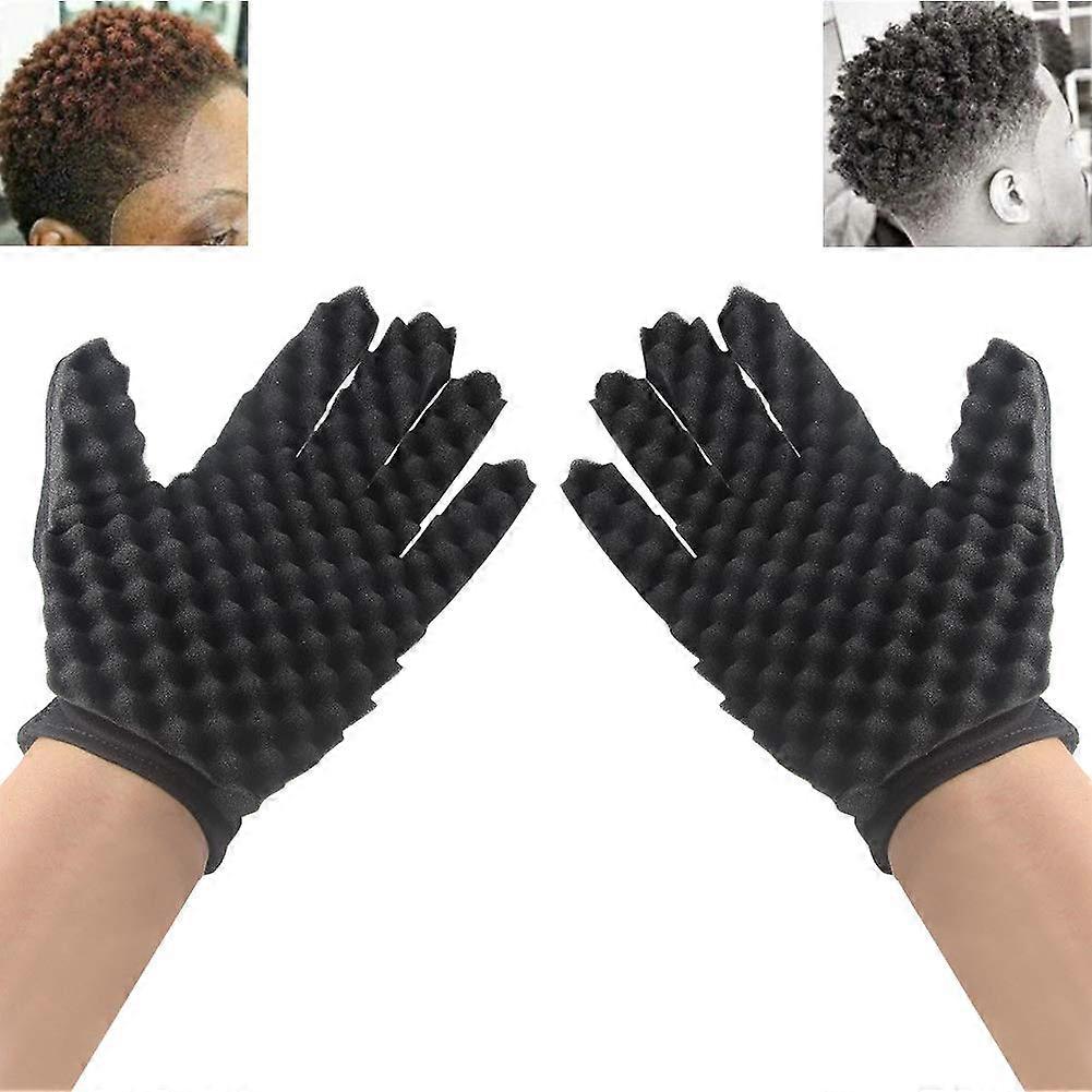 Hair Sponge Brush Double Sided Twist Tool for Curls Coils Afro Braid Dreadlocks and Waves
