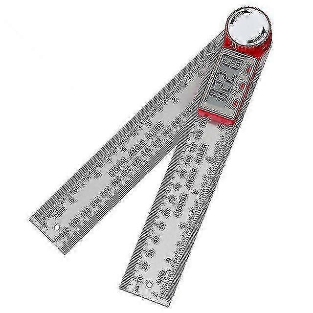 Stainless Steel Digital Angle Meter Ruler Metric Inch Protractor Angle Finder Scale Measuring Tools 0-200/300/500mm 360