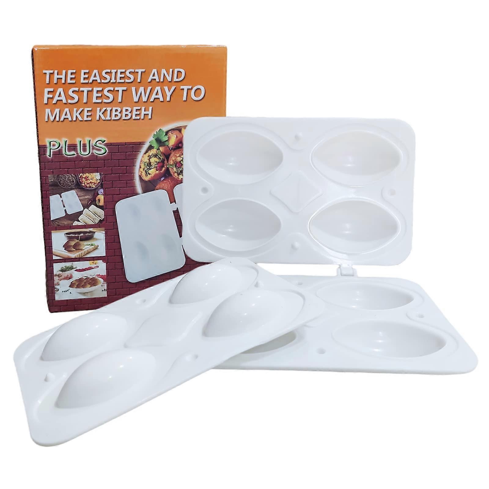 Kibbeh Maker Mold 7cm 4 Grid Meatball Shaper Uniform Portions Press Tool