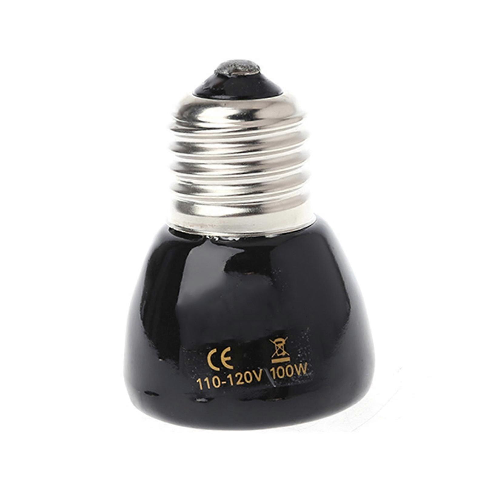 Mini Reptile Heat Lamp Bulb No Light Infrared Ceramic Heat Emitter for Brooder Coop Lizard Lambs Snake 25W/50W/75W/100W Multicolor Cs fast