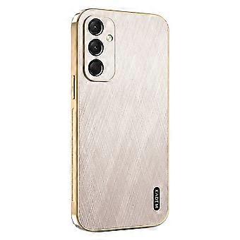 KADEM Für Samsung Galaxy A16 4G / 5G Hülle Galvanisierung Seide Textur PU + TPU Telefon Rückseite Abdeckung