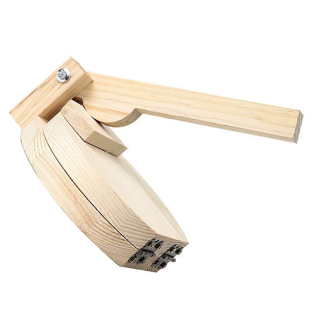 Wooden Dumpling Wrapper Presser for Home Use 1Pcs Light Yellow Tool