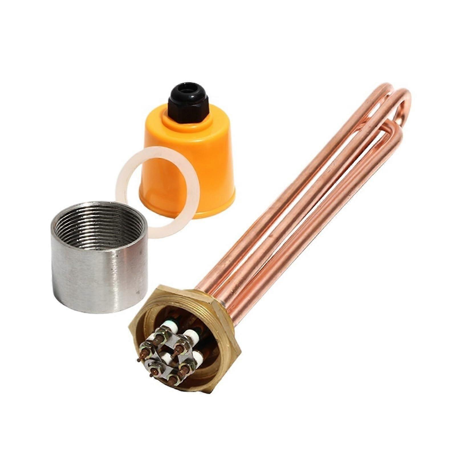 Copper Water Heater Element DN40 4.5KW Electric Boiler Heating Element 110V Fast Heating