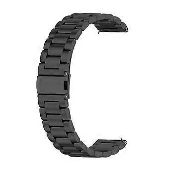 20mm Stainless Steel 3 Beads Smart Watch Band for Samsung Galaxy Watch6 40mm/44mm/Watch6 Classic 43m
