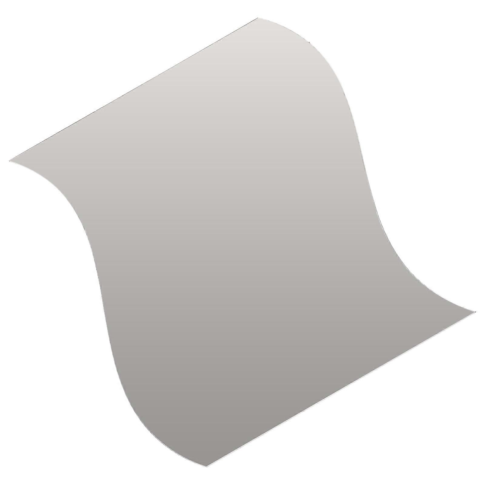 Silver Wavy Mirror Wall Sticker for Home Decoration Acrylic Material