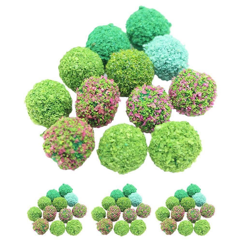 Simulation Flower Ball Decor for Miniature Model with 50Pcs Plastic Balls