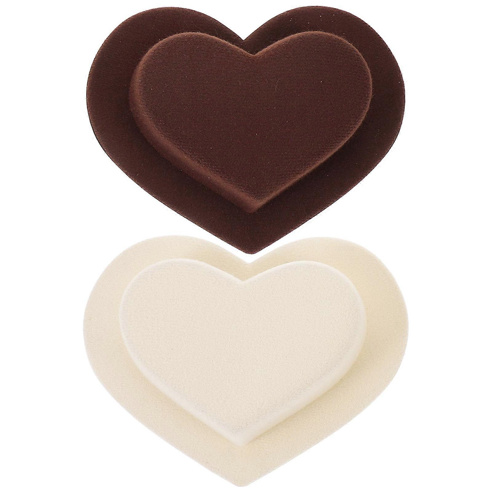 Mini Heart Shaped Doll Hats for Craft Projects 2Pcs Assorted Color Mini Hats