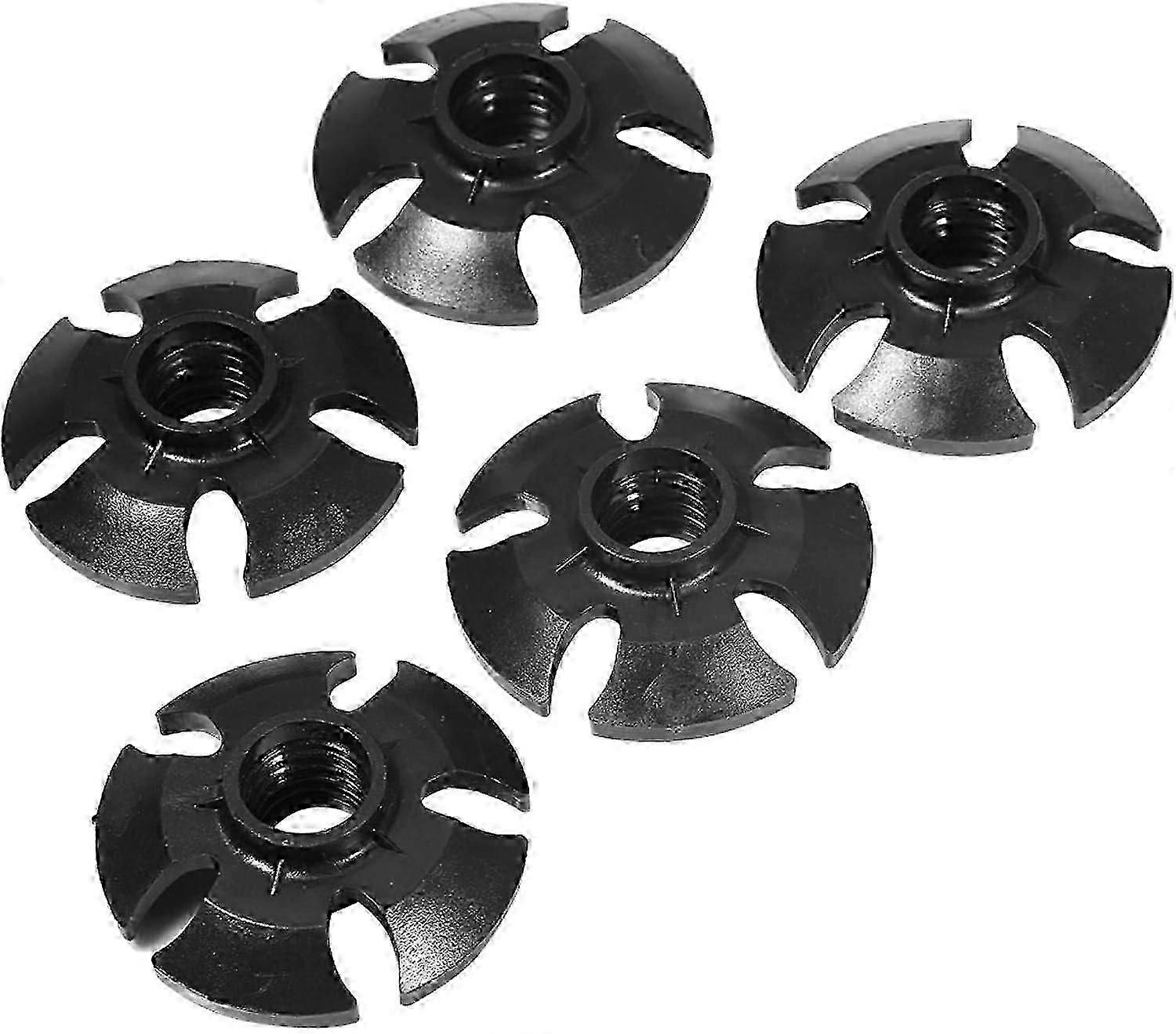 5pcs Black 5cm Hiking Pole Snow Mud Basket Accessories