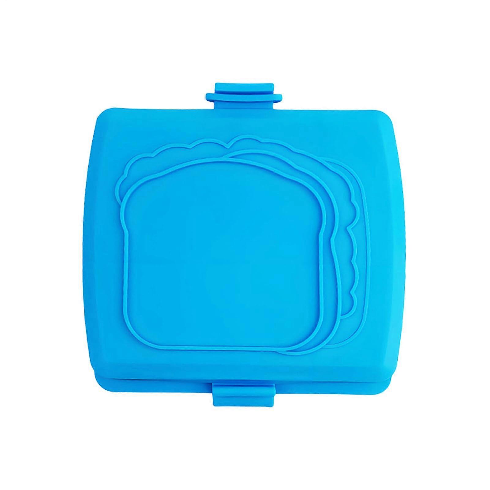 Compact NonStick Microwave Sandwich Maker Grill for Quick Breakfast, Lightweight Blue Press