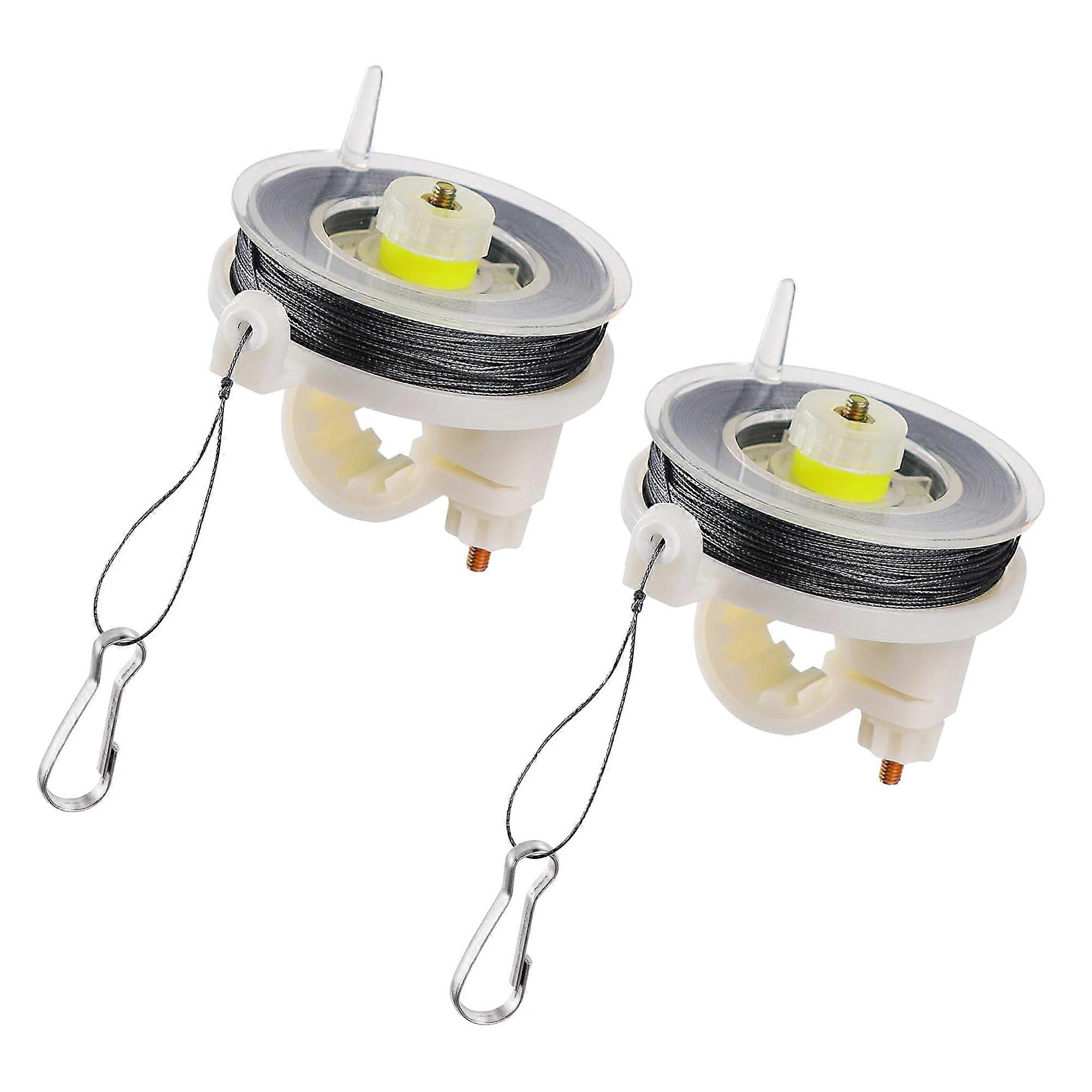 Trip Wire Reel 85FT SiliconeCoated for Early Warning Perimeter Security and Camping 2 Pack