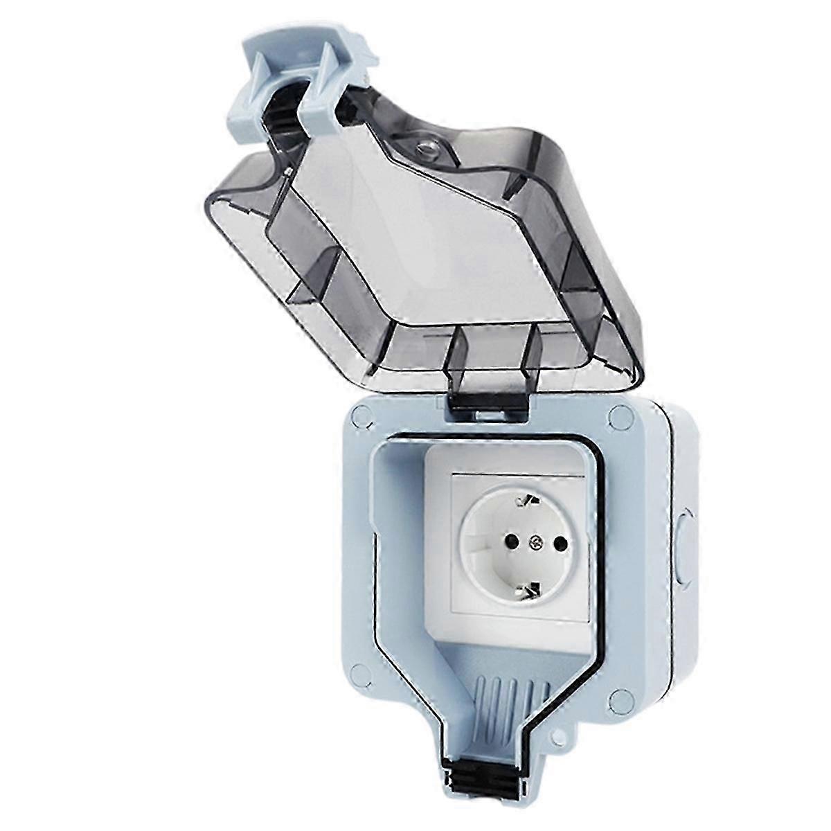 IP66 16A Rainproof Charging Socket Outdoor Socket Waterproof Box EU Plug
