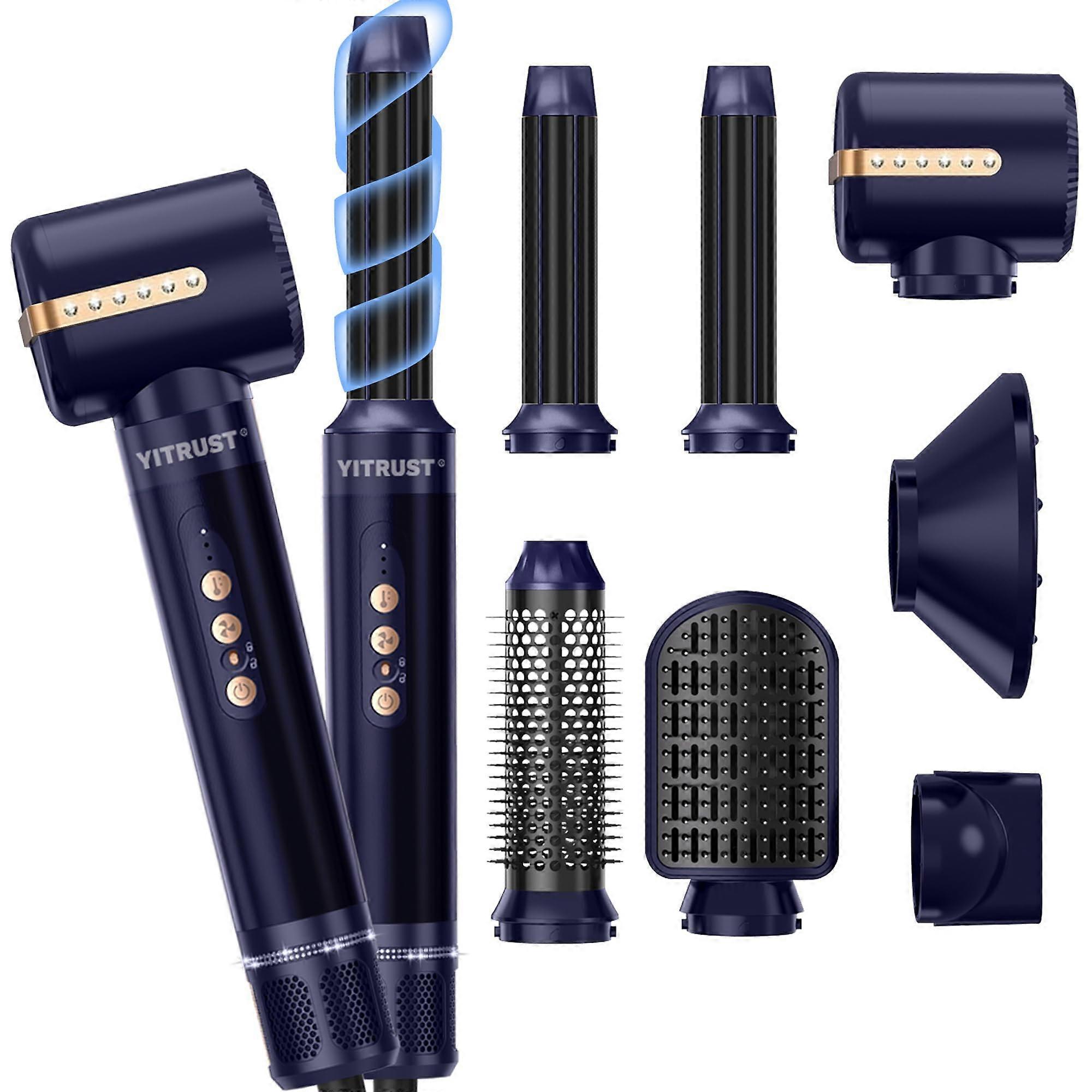 7 in 1 Blow Dryer Brush with Diffuser and Concentrator, Speed Ionic Hair Dryer Styler