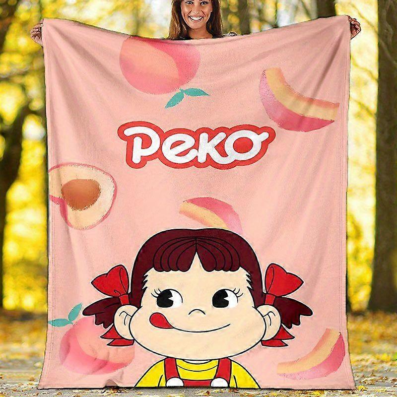Peko-Themed Soft & Cozy Polyester Blanket Durable Machine Washable