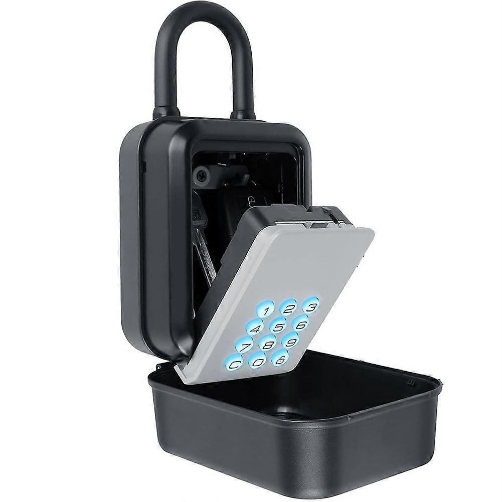 Smart Key Lock Box with Code - Bluetooth & PIN Unlock,APP Controlled Digital Lockbox for Keys Indoor & Outdoor,for Short