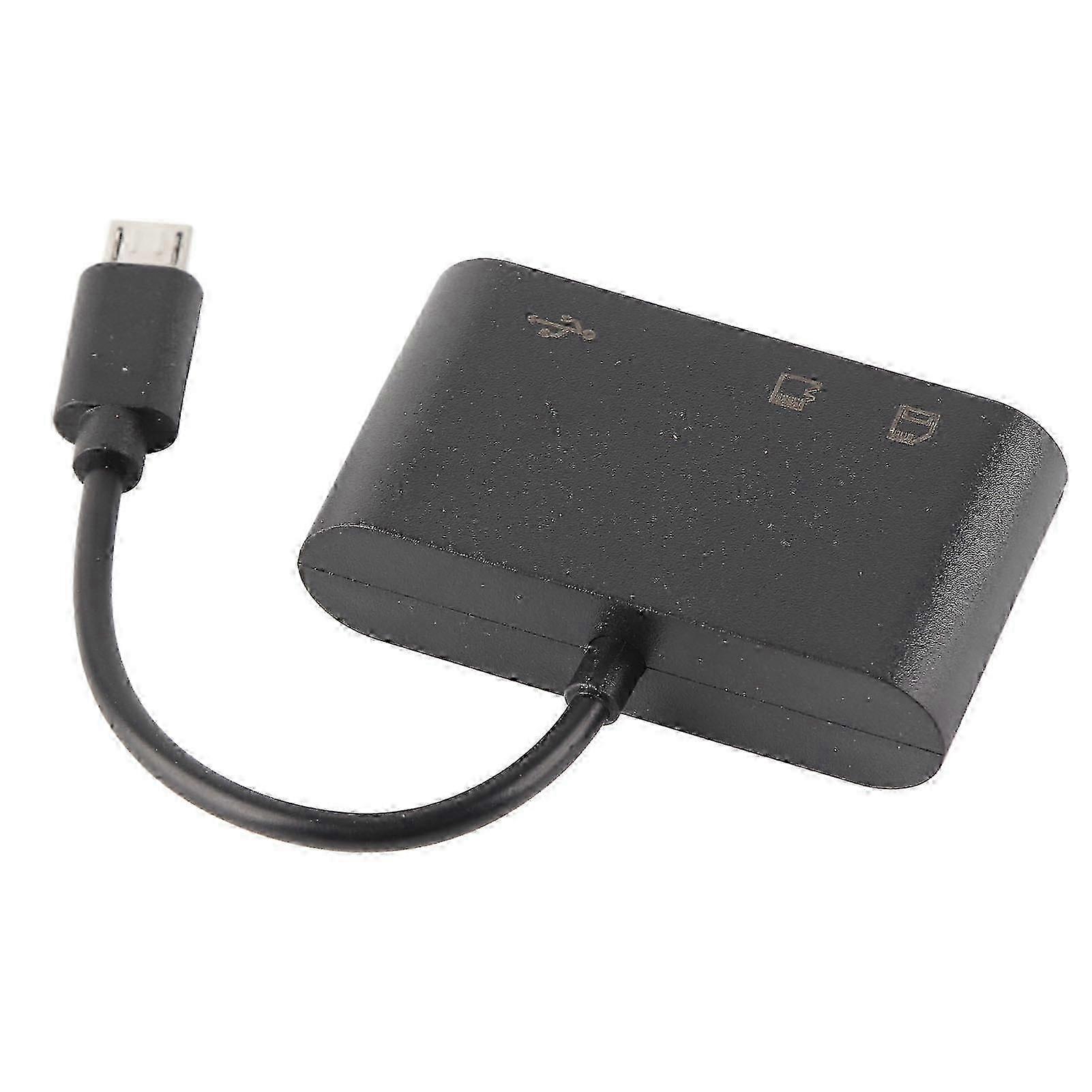 Micro USB Card Reader for Android, Universal Memory Card Reader for Phone and Computer, Supports SD/TF Cards and USB Flash Drives