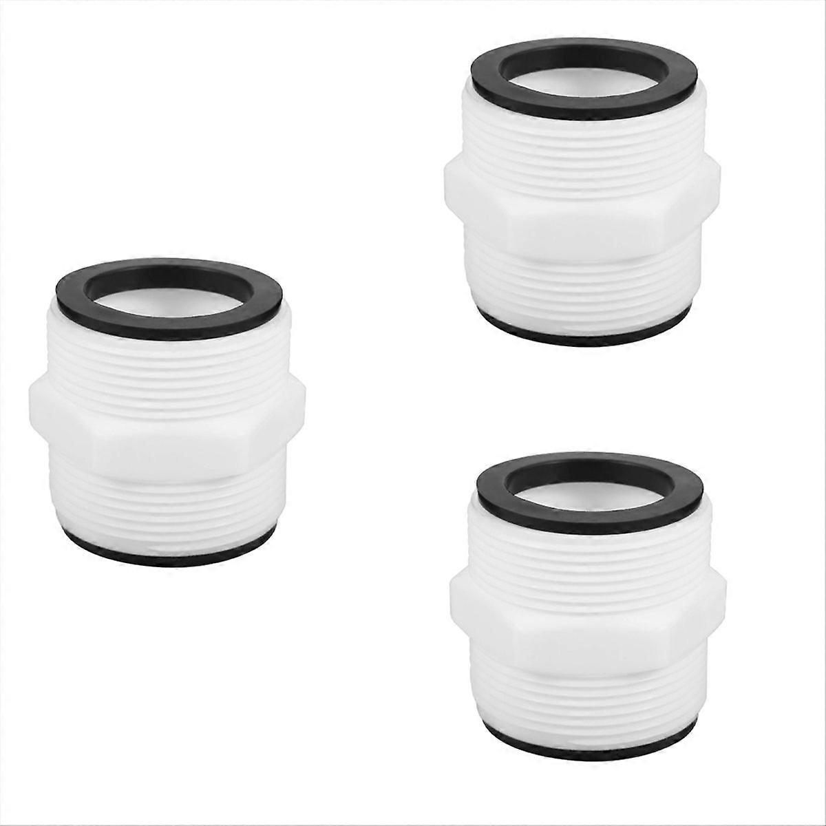 Pool hose connector with ring seal