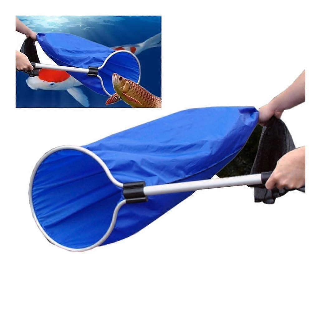 Koi Fish Sock Net with EasyRelease Design for Large Fish Transfer and Breeding, 40cm Handle