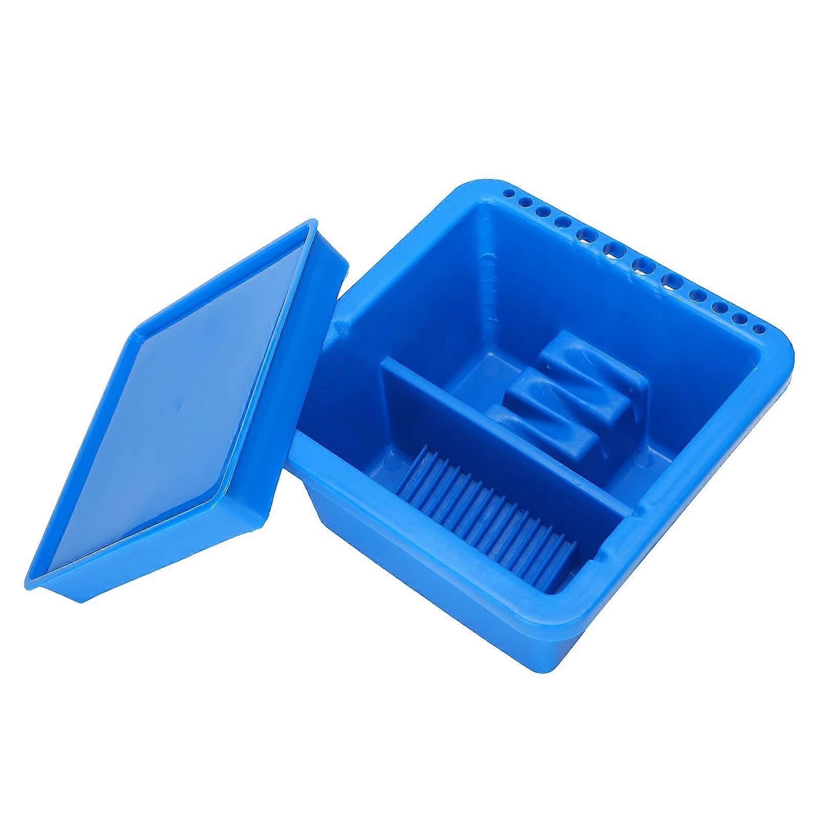 Plastic Brush Cleaning Basin for Artists with Stable Support and Easy Clean Surface