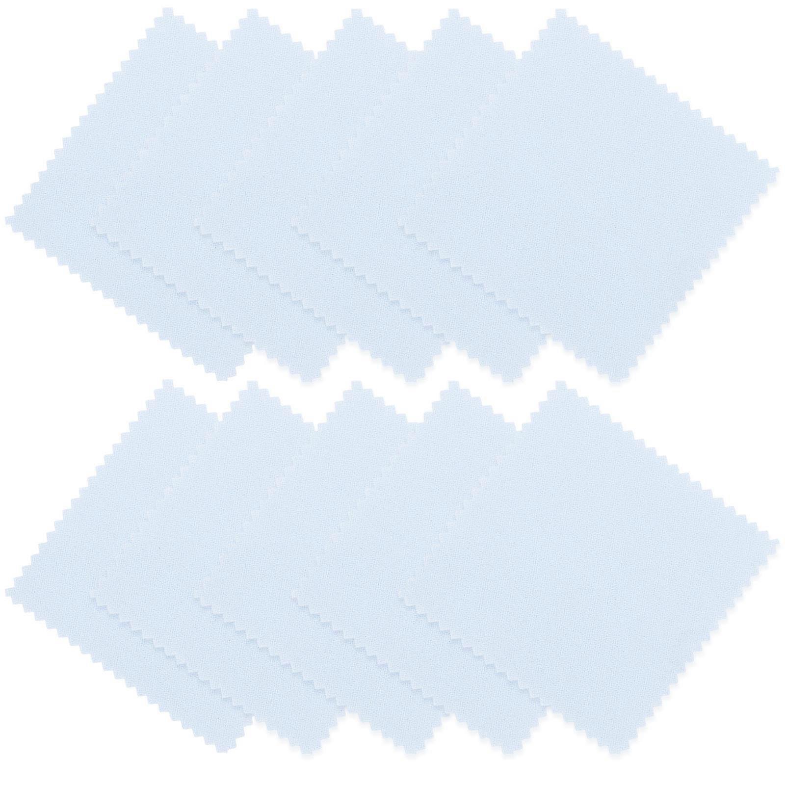 Composite Silver Polishing Cloth for Cleaning 30Pcs Blue Durable Wipe