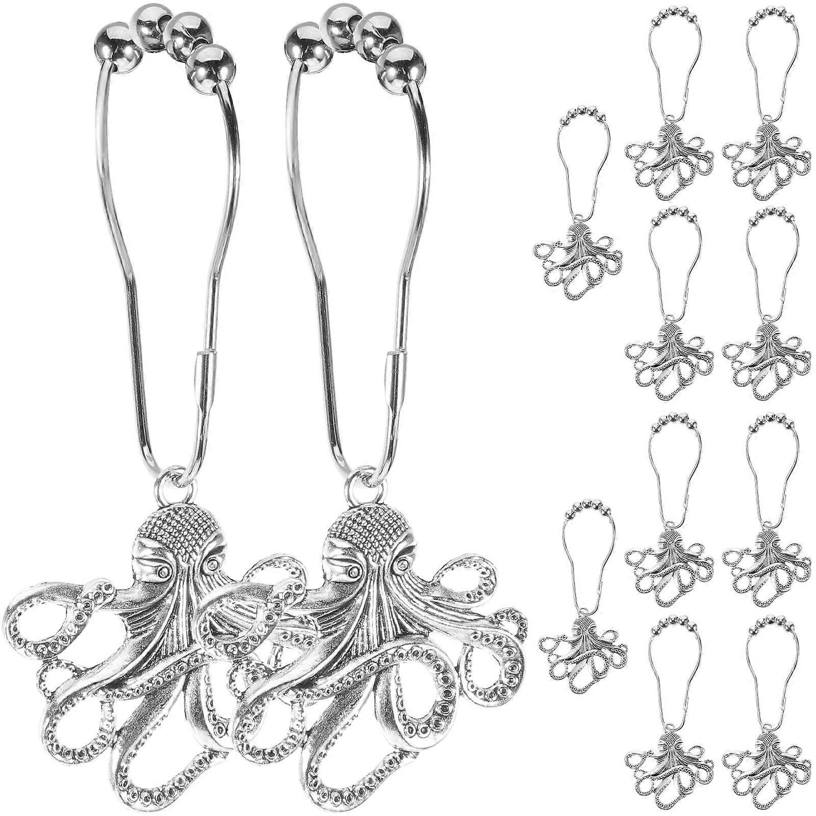 Shower Curtain Hooks for Bathroom Use 12Pcs Pack