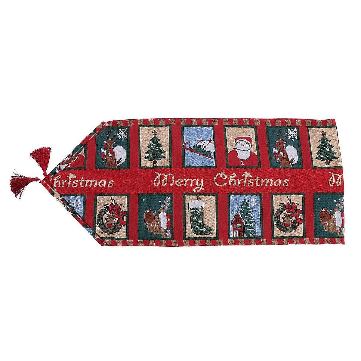 Table Cover Christmas Table Runner for 2Pcs Xmas Party Decor