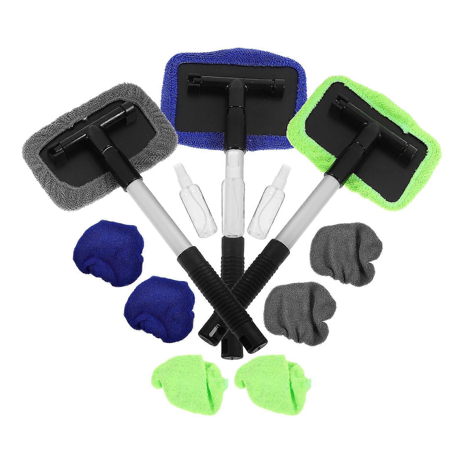 Automotive Window Cleaner for Rearview Mirror Cleaning 2Sets with Bottle