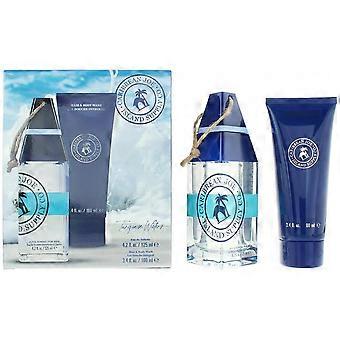 Caribbean Joe Island Supply Turquoise Waters Photobox Gift Set: EDT 125ml - Hair & Body Wash 100ml