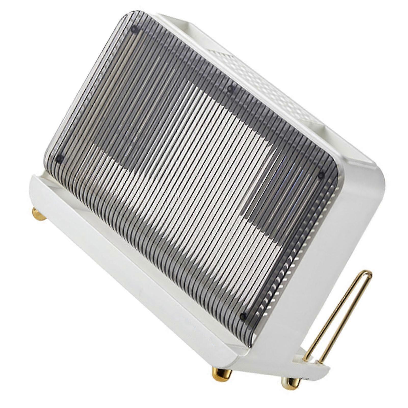 White Plastic Cutting Board & Knife Drying Rack Combo