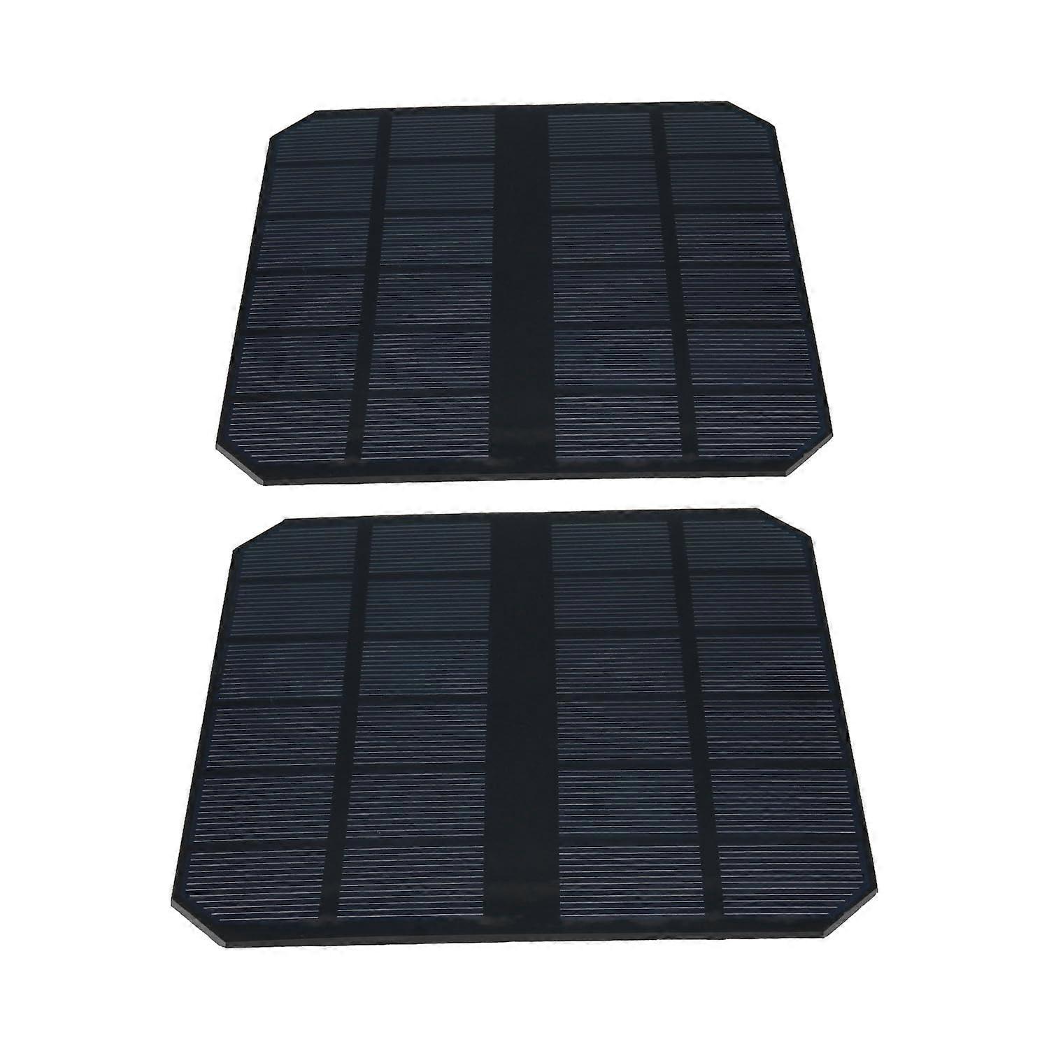 2PCS 6V 500mA Mini Solar Panel Kit, Durable Epoxy for DIY Hobby Projects and Educational Use