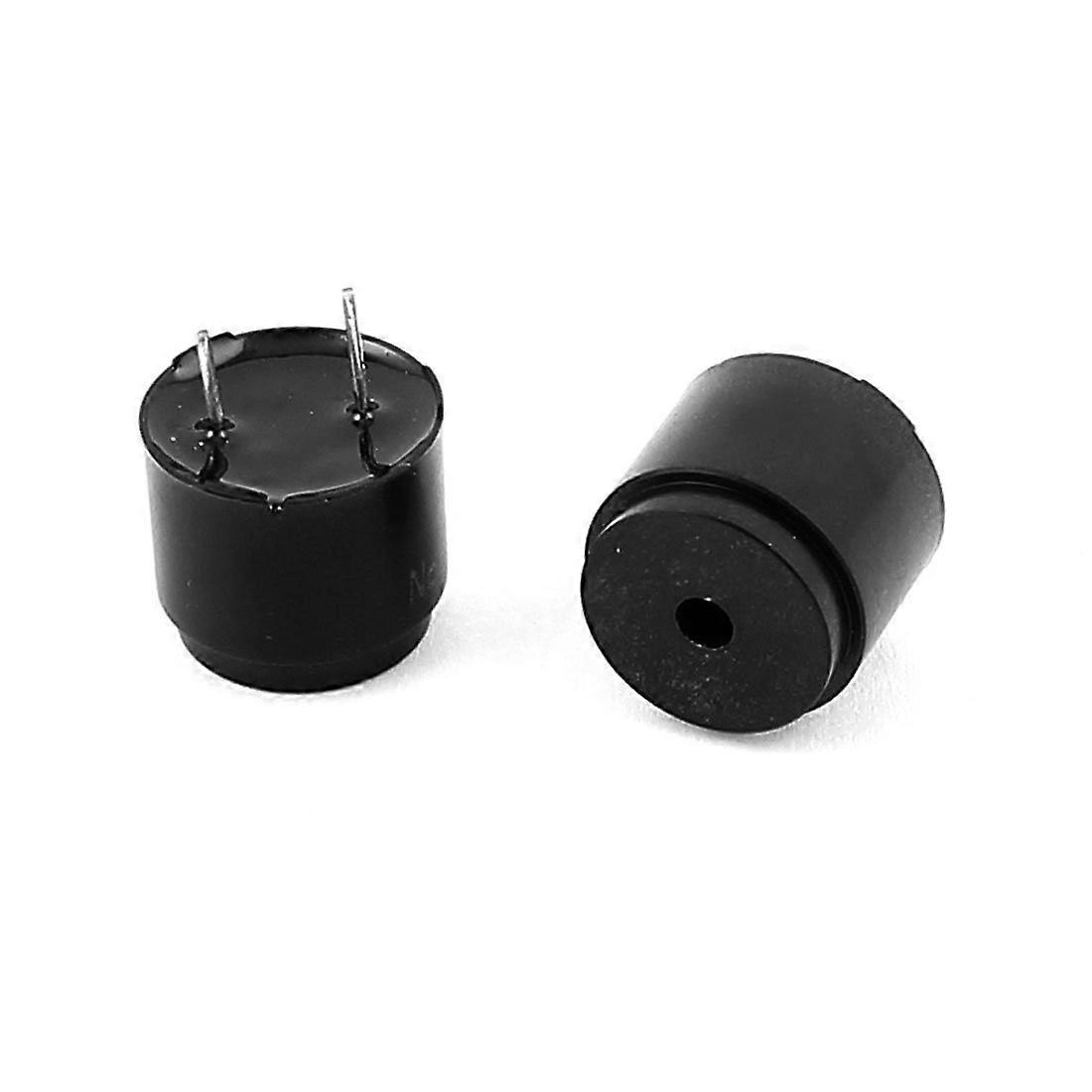 2pcs DC 5V Buzzer Security Alarm Siren with Continuous Alert Sound Compact Cylinder Design