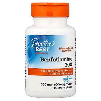 Doctor's Best, Benfotiamina com BenfoPure, 300 mg, 60 Veggie Caps