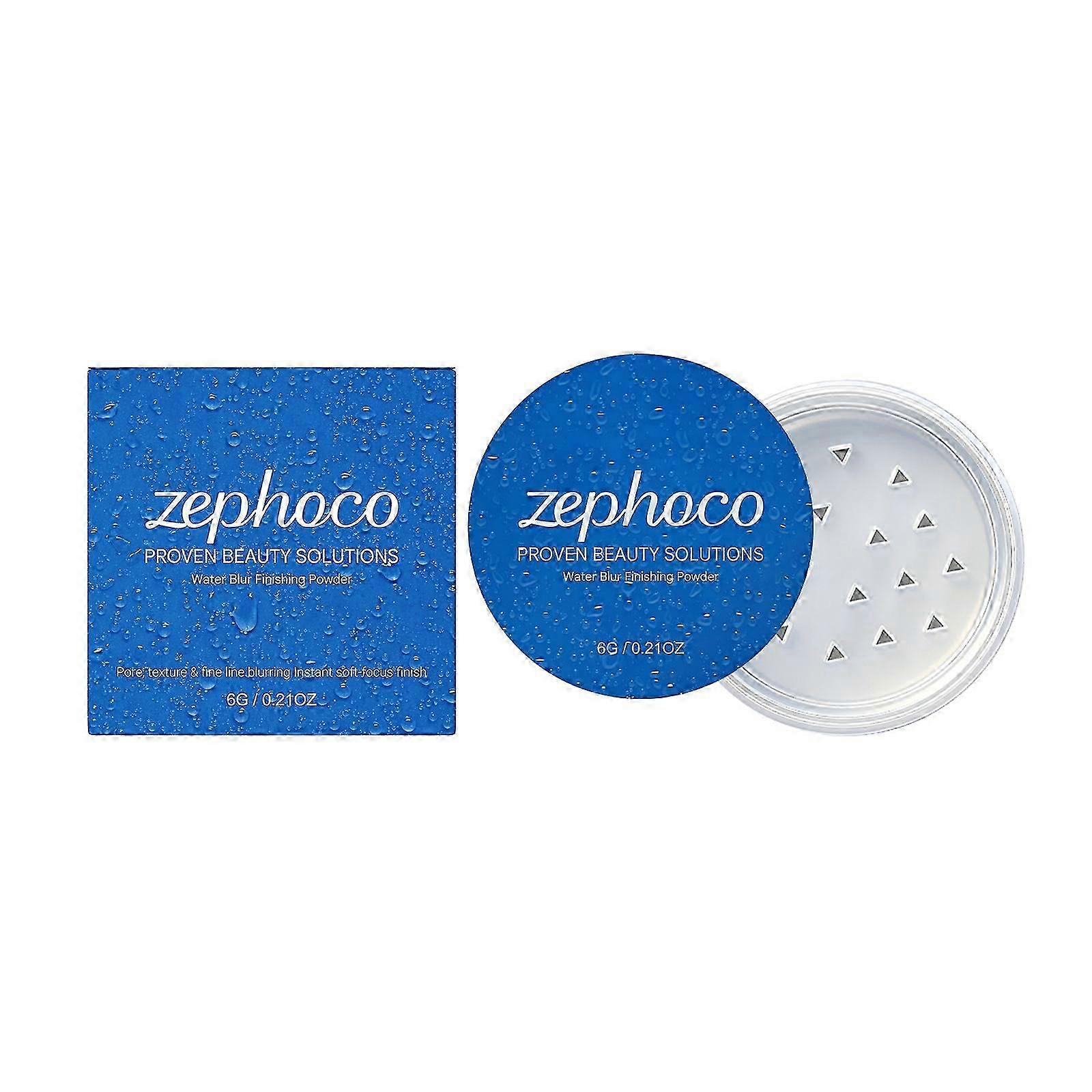 Water Blur Finishing Powder, Pore Minimizing & Soft Focus Setting Powder, Matte Finish for All Skin Types