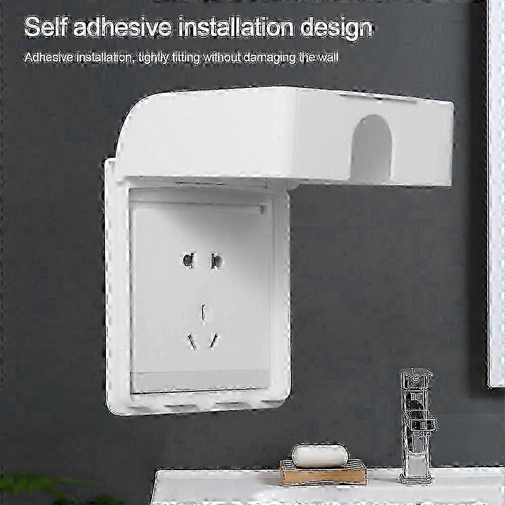 Self-Adhesive Switch Protective Cover Plastic Protection Socket Electric Plug Cover Wall