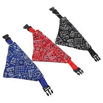Pet Collar Dog Bandana for Small Medium and Large Dogs 3Pcs Set