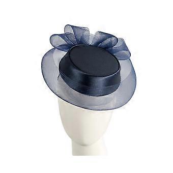 Navy Pillbox Mother of the Bride custom made hat H5017N