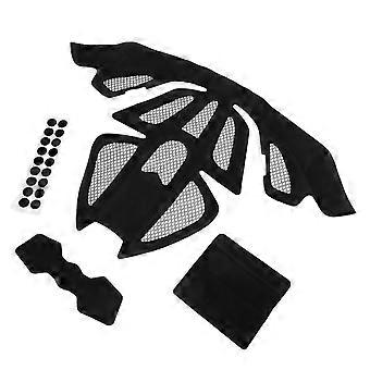 Kit com 4 peças de acolchoamento para capacete de bicicleta, conjunto universal de almofadas de espuma para substituição em capacetes de ciclismo e motocicleta.