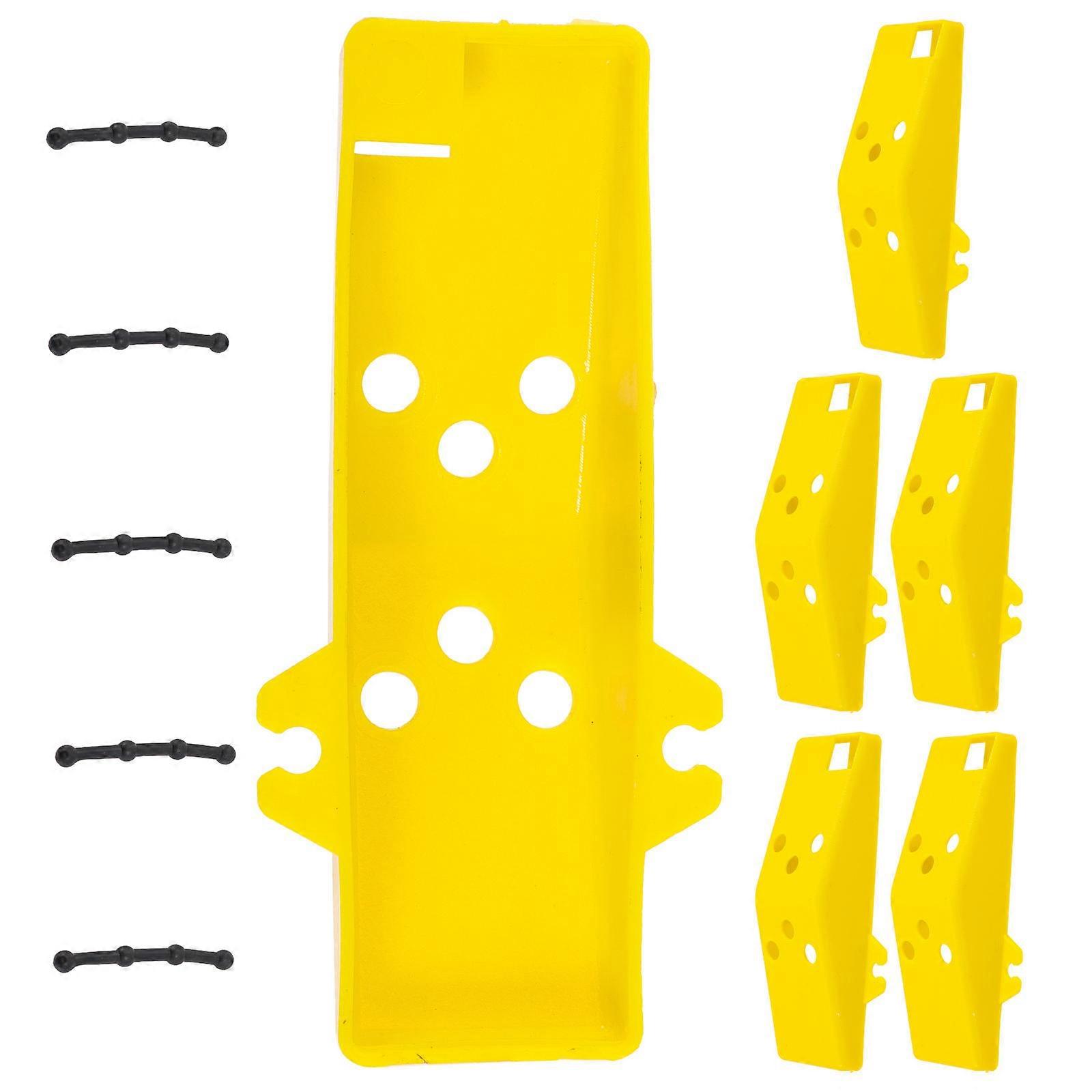 Hand Ice Auger Protector Cover for Protection 5Sets Durable Yellow Plastic