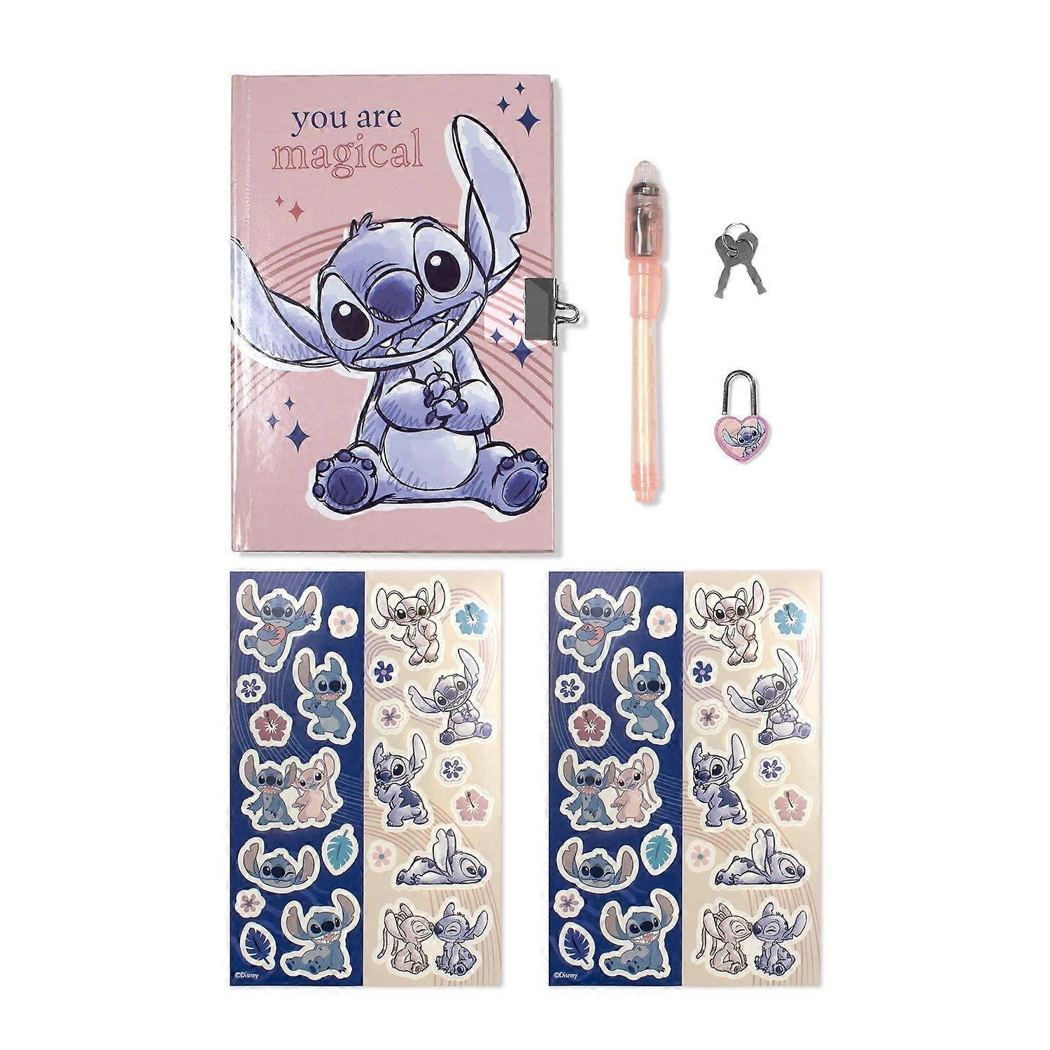 Disney 6 Pcs Locked Diary And Magic Ink Set | Acotis