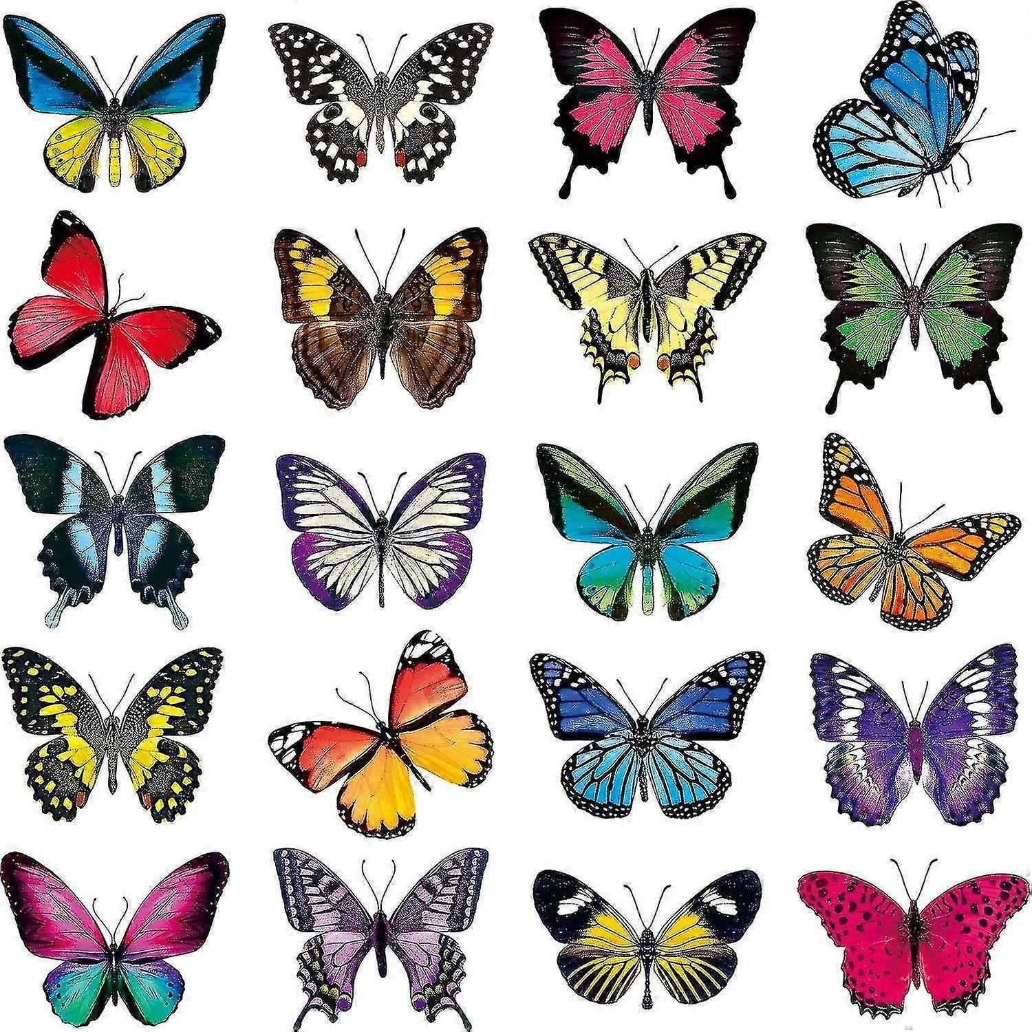 20 Butterfly Window Adhesive Decal