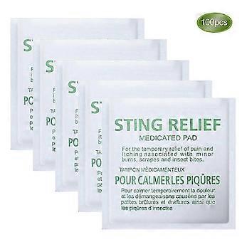 Lot de 100 lingettes anti-moustiques pour soulager les démangeaisons et les soins aux enfants